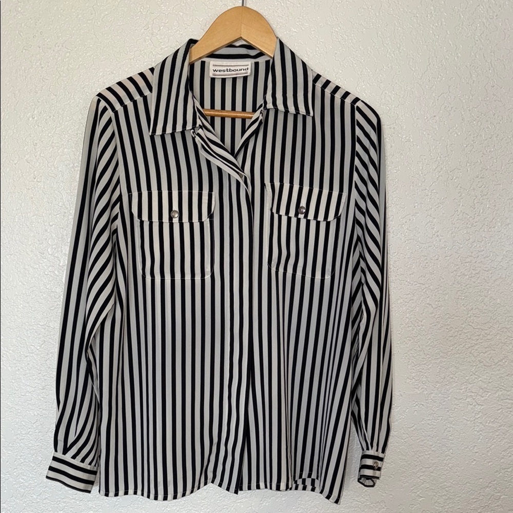 Westbound Monochrome Striped Shirt